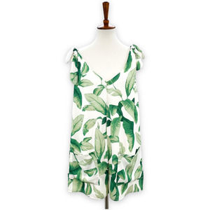 Show Me Your MuMu Green Leaf Print Romper